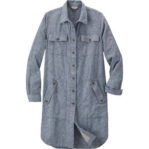 DULUTH TRADING CO Artisan Hemp Duster Shirt. Never Worn!